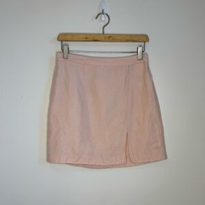 Aritzia Wilfred Linen Blend Patio Mini Skirt Size 6